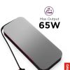 USB-C Laptop Power Bank (20000 mAh) - 65W - USB-C and USB-A Ports - Fast Charging Portable Power Station with Integrated Cable - Model PBLG2W - Storm Grey