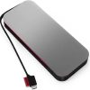 USB-C Laptop Power Bank (20000 mAh) - 65W - USB-C and USB-A Ports - Fast Charging Portable Power Station with Integrated Cable - Model PBLG2W - Storm Grey
