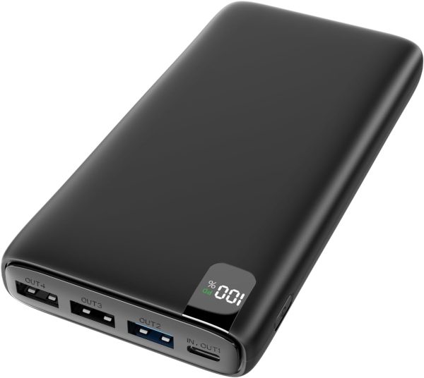 4093e929d1844d20aeeddd49139e1295.jpg Portable Charger Power Bank - 26800mAh 22.5W Fast Charging External Battery Pack - PD QC 3.0 USB C Portable Cell Phone Charger with 4 Outputs for iPhone Tablets Android