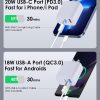 [4 Pack] USB C Charger Block Fast Charging Multiport Adpater [PD 20W USB-C & QC 3.0 USB-A Port] for i Phone 16/15/14/13/12/11/X/8, i Pad, Sam Sung, Google, Galaxy & More
