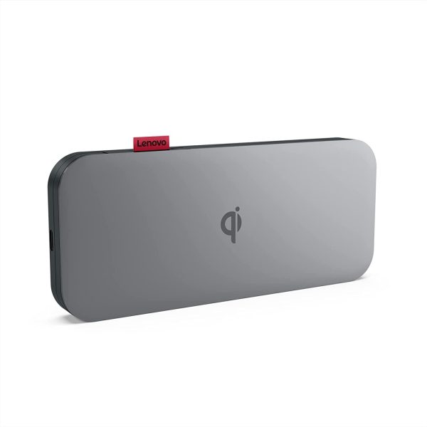 USB-C Laptop Power Bank (20000 mAh) - 65W - USB-C and USB-A Ports - Fast Charging Portable Power Station with Integrated Cable - Model PBLG2W - Storm Grey
