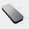 USB-C Laptop Power Bank (20000 mAh) - 65W - USB-C and USB-A Ports - Fast Charging Portable Power Station with Integrated Cable - Model PBLG2W - Storm Grey
