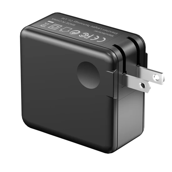 65 watt fast charger 65w us plug gallium nitride charger type c gan usb-c type-c 65watt pd wall charger slim with ETL FCC mark