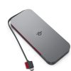 USB-C Laptop Power Bank (20000 mAh) - 65W - USB-C and USB-A Ports - Fast Charging Portable Power Station with Integrated Cable - Model PBLG2W - Storm Grey