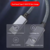 1M 1.5M 2M 3M 5M 8M Wholesale Nylon Braided USB C 60W PD Charging Cable USB Type C To USB Type C Data Fast Charge Cable