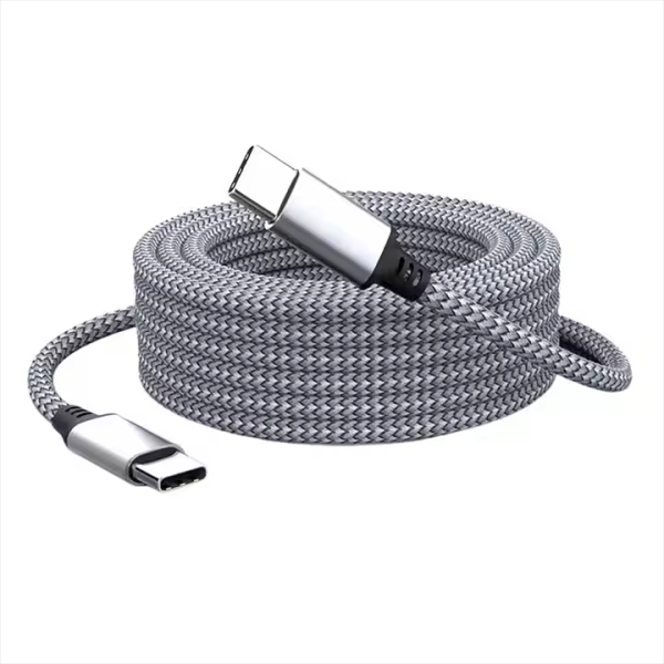 1M 1.5M 2M 3M 5M 8M Wholesale Nylon Braided USB C 60W PD Charging Cable USB Type C To USB Type C Data Fast Charge Cable