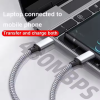 1M 1.5M 2M 3M 5M 8M Wholesale Nylon Braided USB C 60W PD Charging Cable USB Type C To USB Type C Data Fast Charge Cable